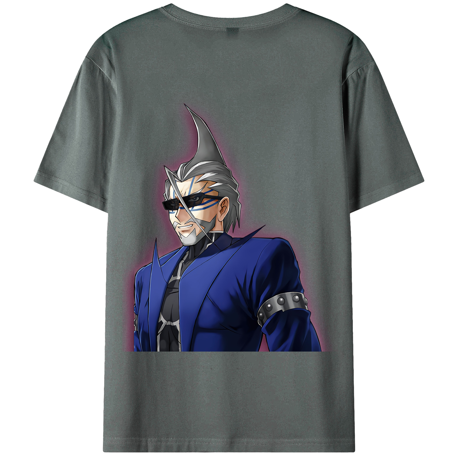 （画像用） 遊☆戯☆王 Yu-Gi-Oh! 綿100％ メンズ半袖Tシャツ（バックプリント） 通気性